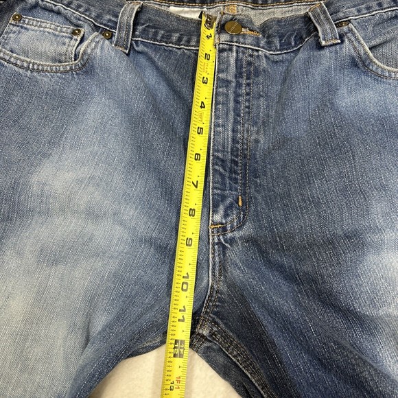 Mens Carhartt Relaxed Fit Jeans Medium Wash Blue Denim Size 40x30 101483-968 - Picture 8 of 13